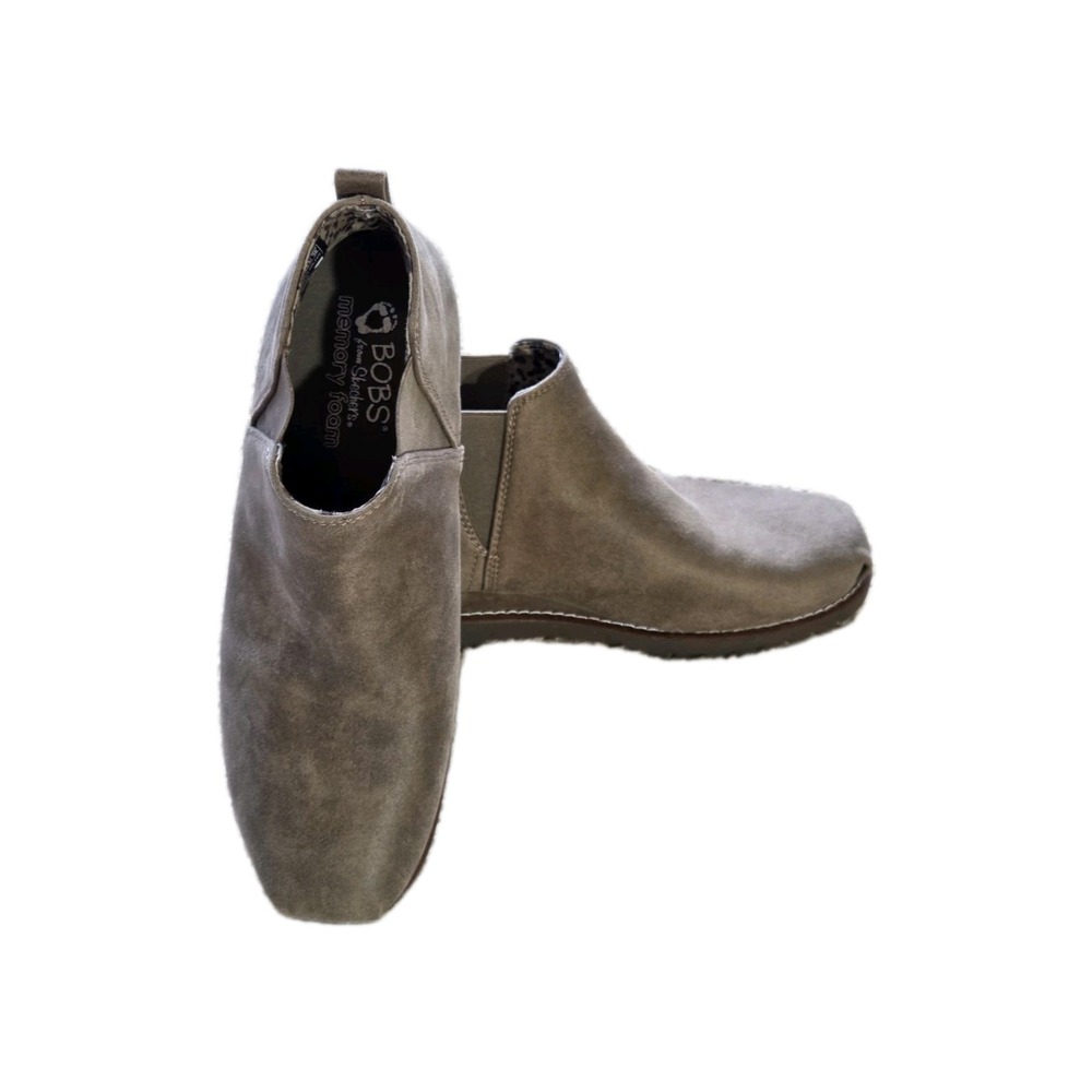 SKECHERS Women's Bobs Chill Wedge Booties - 114715 Taupe, 8.5 - Picture 3 of 7